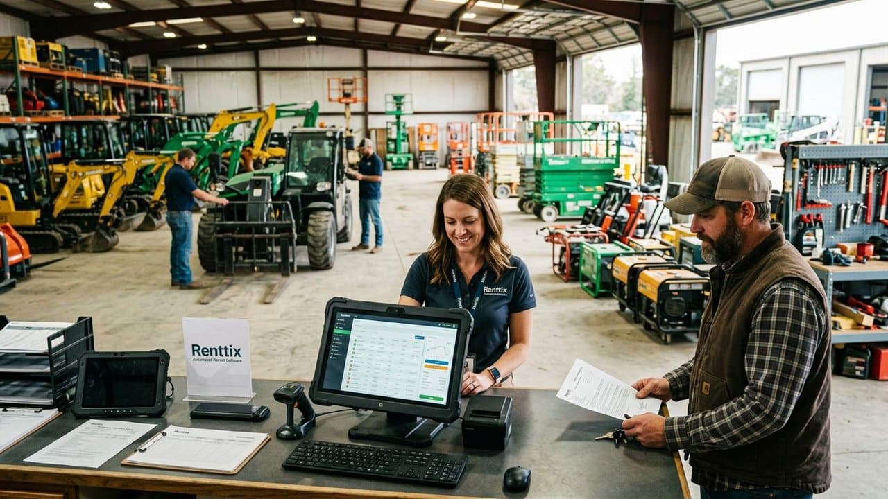 Automated Equipment Rental Software by Renttix