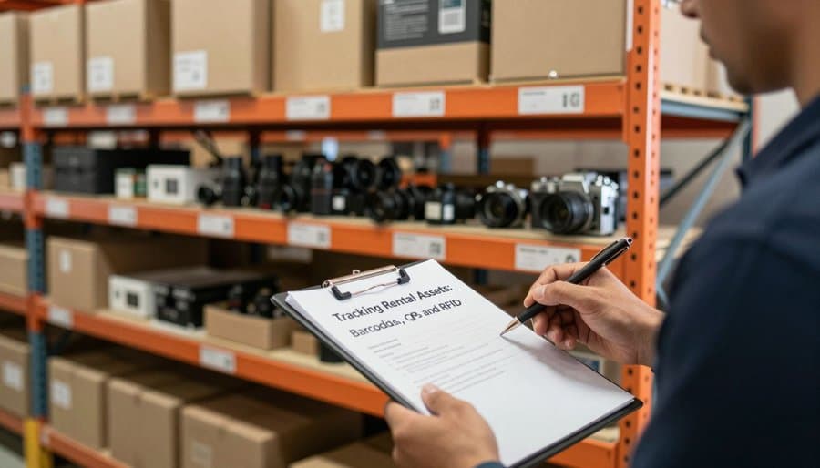 Tracking Rental Assets: Barcodes, QR, GPS and RFID