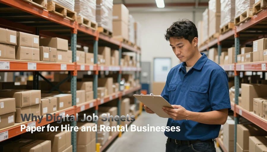 Why Digital Job Sheets Beat Paper for Hire and Rental Businesses