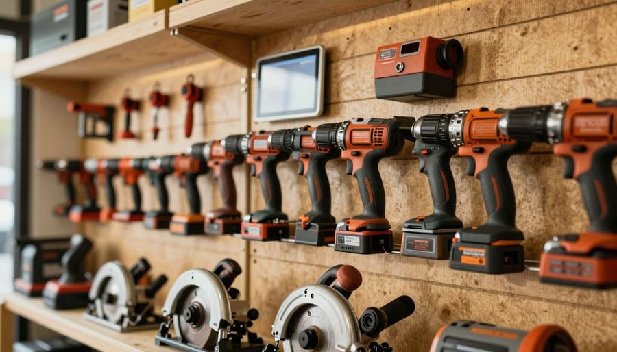 tool hire software equipment and operations detail