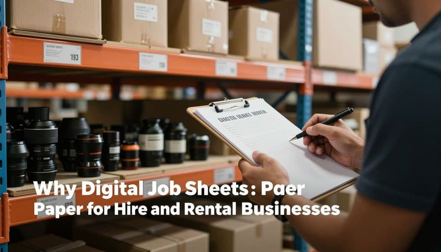 Why Digital Job Sheets Beat Paper for Hire and Rental Businesses